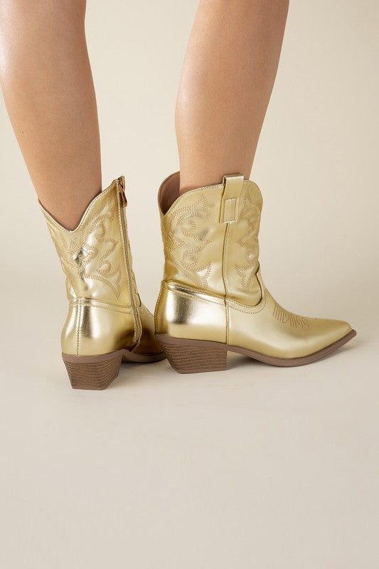 Metallic Cowgirl Boots